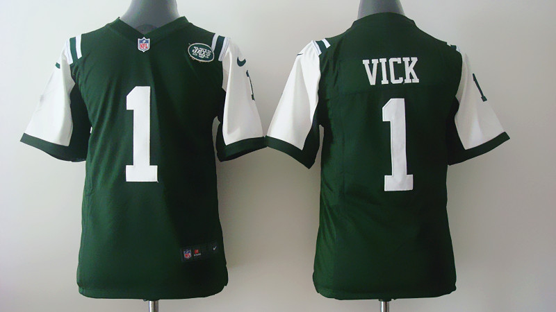 Nike NFL New York Jets #1 Vick Green Youth Jersey