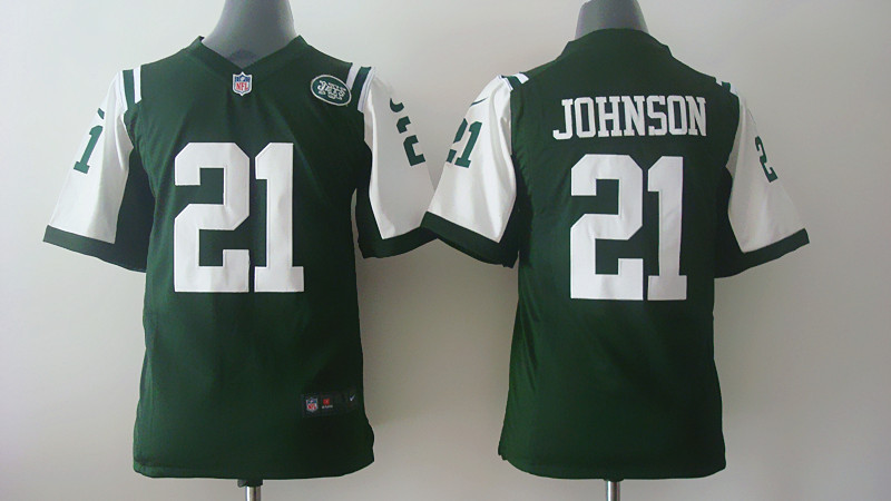 Nike NFL New York Jets #21 Johnson Green Youth Jersey