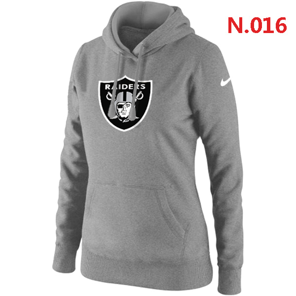 NFL Oakland Raiders Grey Hoodie for Women
