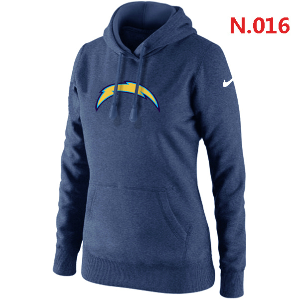 NFL San Diego Chargers Blue Hoodie for Women