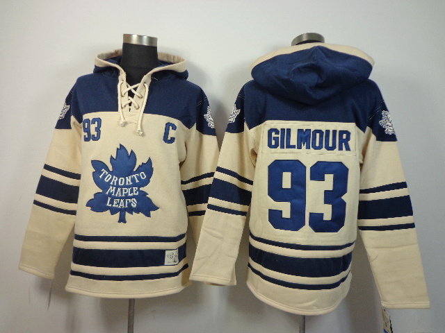 NHL Toronto Maple Leafs #93 Gilmour Cream Hoodie