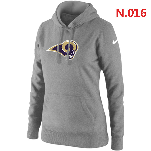 NFL St. Louis Rams Grey Hoodie for Women