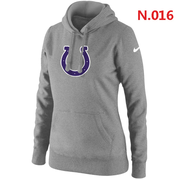 NFL Indianapolis Colts Grey Color Hoodie for Women