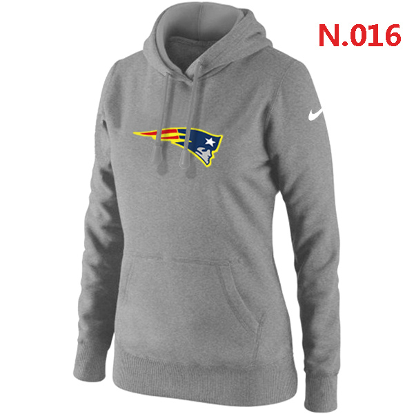 NFL New England Patriots L.Grey Hoodie for Women