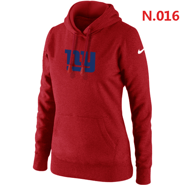 NFL New York Giants Red Color Hoodie for Women
