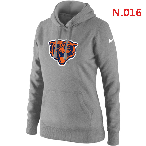 NFL Chicago Bears Light Grey Hoodie for Women 1