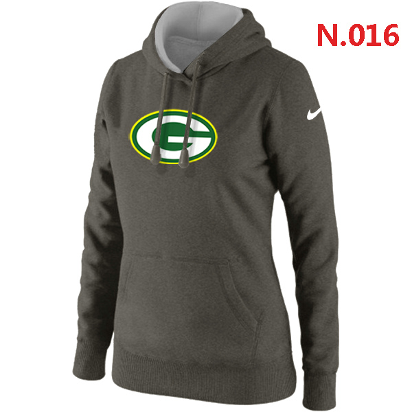 NFL Green Bay Packers Dark Grey Color Hoodie for Women