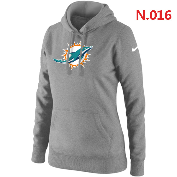 NFL Miami Dolphins L.Grey Hoodie for Women