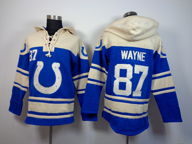 NFL Indianapolis Colts #87 Wayne Blue Hoodie