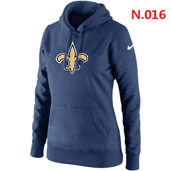 NFL New Orleans Saints Blue Hoodie for Women