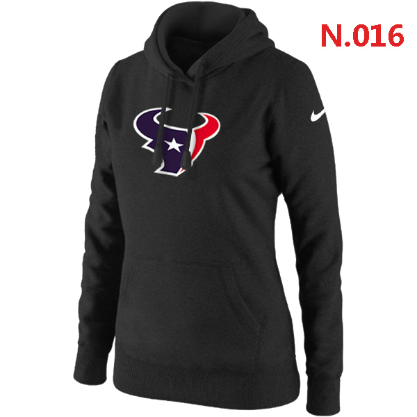 NFL Houstan Texans Black Hoodie for Women