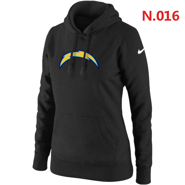 NFL San Diego Chargers Black Hoodie for Women