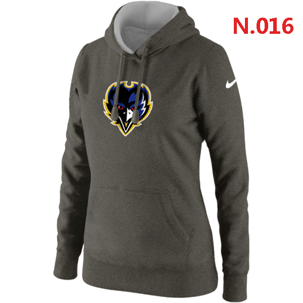 NFL  Baltimore Ravens Women Hoodie D.Grey