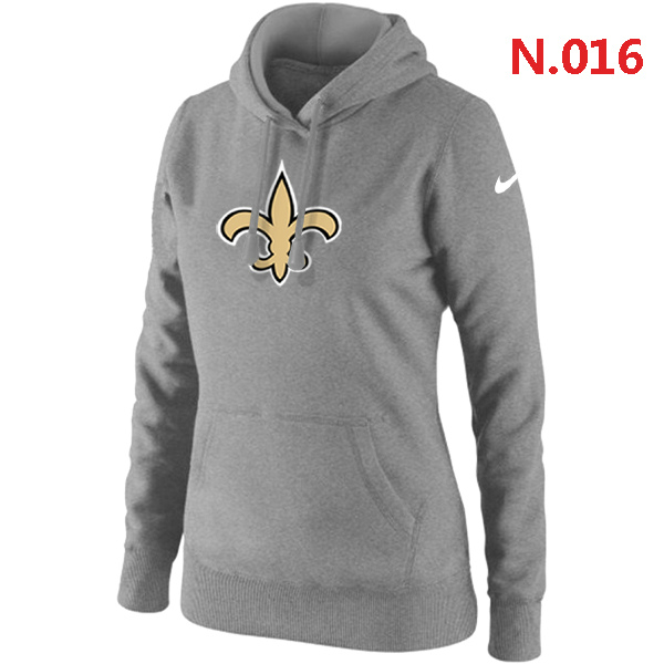 NFL New Orleans Saints Grey Hoodie for Women