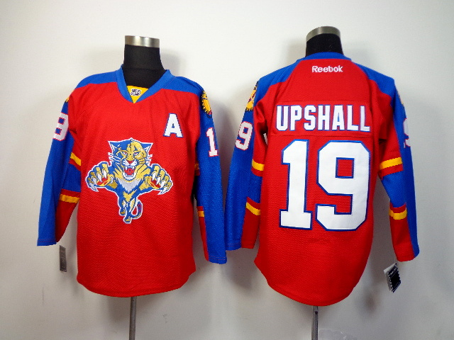 NHL Florida Panthers #19 Upshall Red Blue Jersey