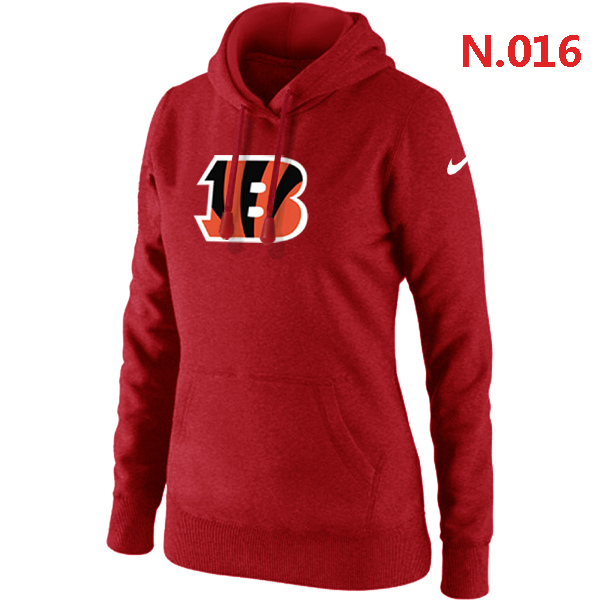 NFL Cincinnati Bengals Red Hoodie for Women 1