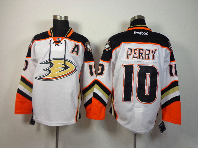 NHL Anaheim Ducks #10 Perry White Jersey