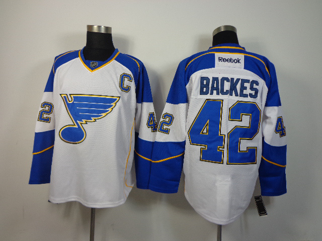 NHL St.Louis Blues #42 Backes Blue Jersey