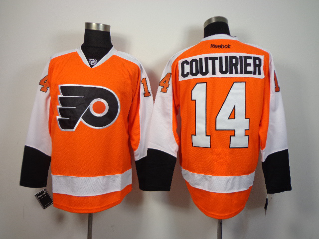 NHL Philadelphia Flyers #14 Couturier Orange Jersey