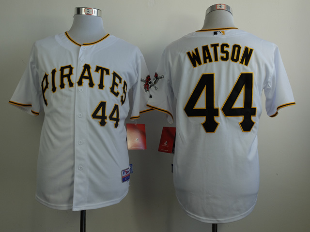 MLB Pittsburgh Pirates #44 Watson White Jersey