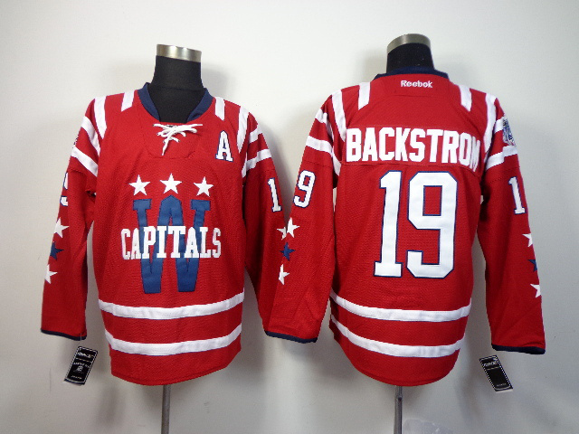 NHL Washington Capitals #19 Backstrom Red Jersey