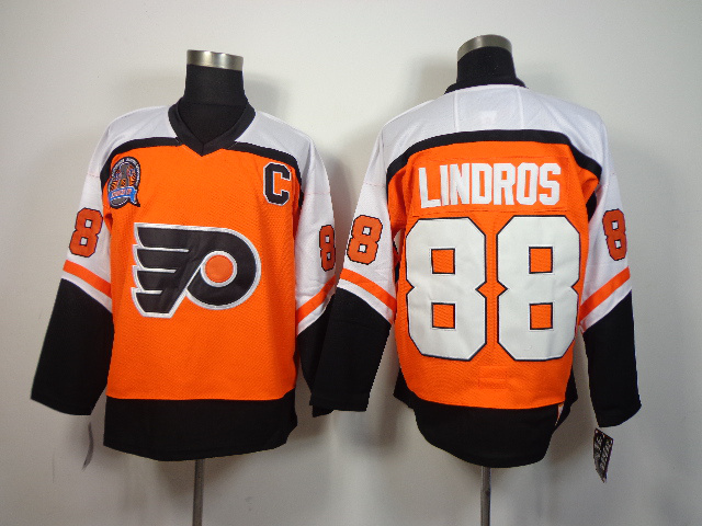 NHL Philadelphia Flyers #88 Lindros Orange Jersey