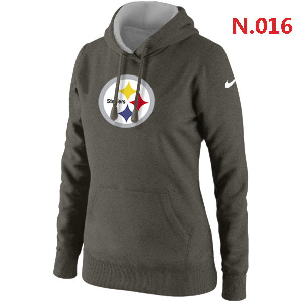 NFL Pittsburgh Steelers D.Grey Hoodie for Women