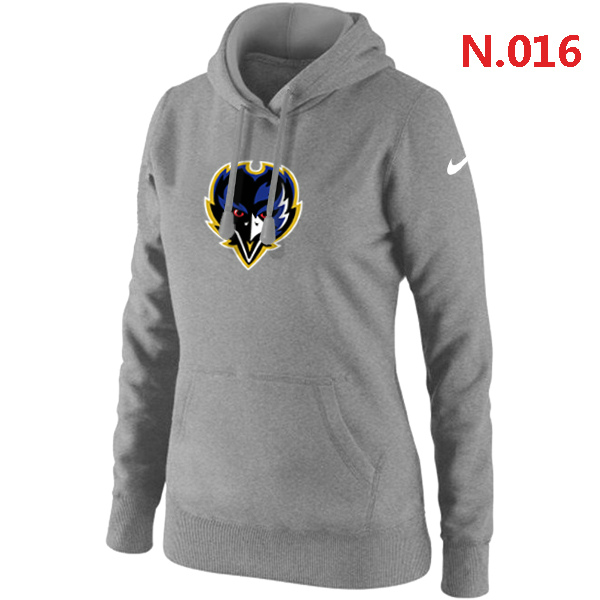 NFL  Baltimore Ravens Women Hoodie Grey Color