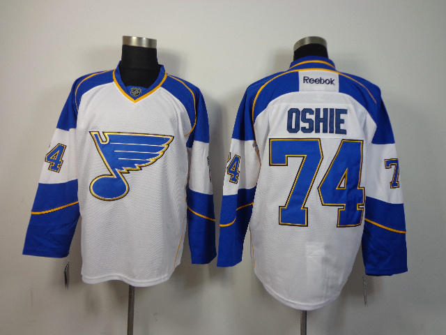 NHL St.Louis Blues #74 Oshie White Jersey