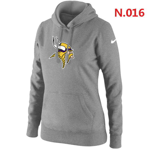 NFL Minnesota Vikings Grey Hoodie for Women