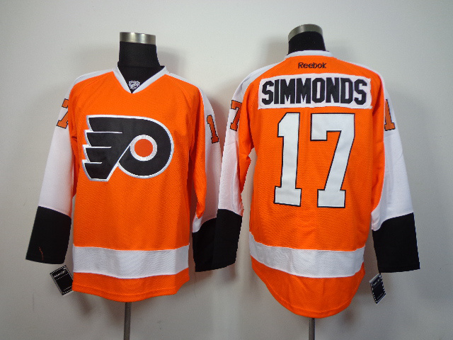 NHL Philadelphia Flyers #17 Simmonds Orange Jersey