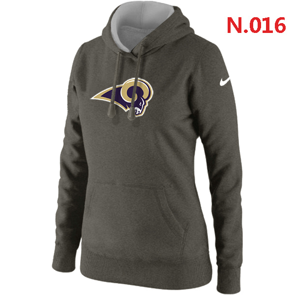 NFL St. Louis Rams D.Grey Hoodie for Women