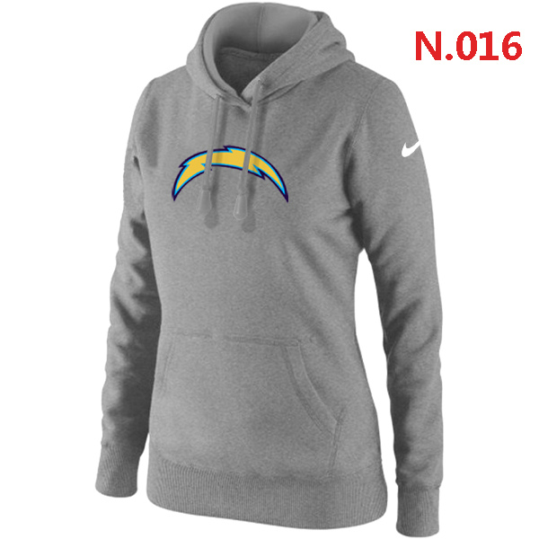 NFL San Diego Chargers L.Grey Hoodie for Women