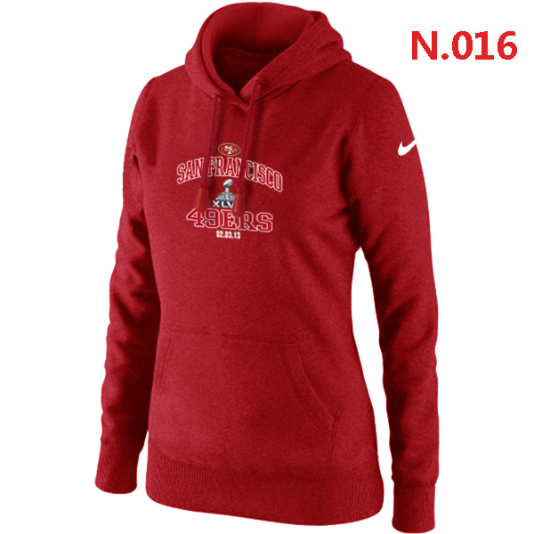 NFL San Francisco 49ers Women Hoodie Red Superbowl Logo 1