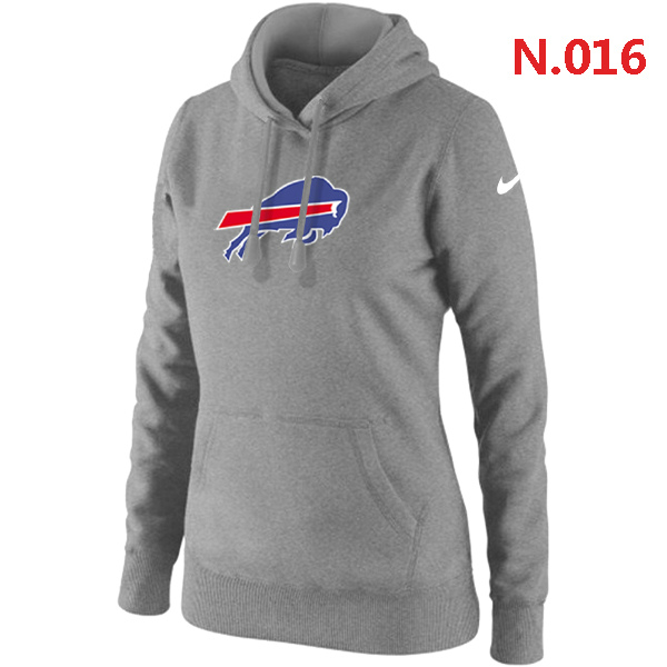 NFL Buffalo Bills Light Grey Hoodie for Women
