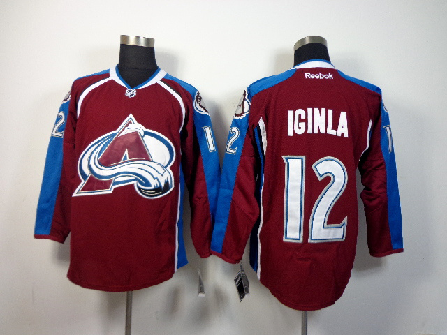 NHL Colorado Avalanche #12 Iginla Red Jersey