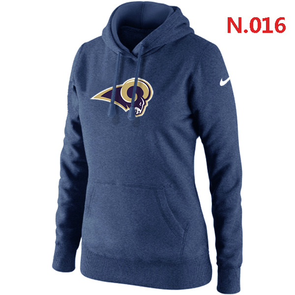 NFL St. Louis Rams Blue Hoodie for Women