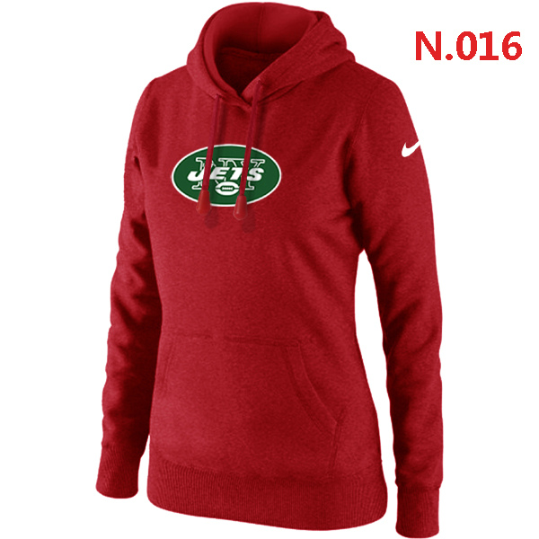 NFL New York Jets Red Hoodie for Women