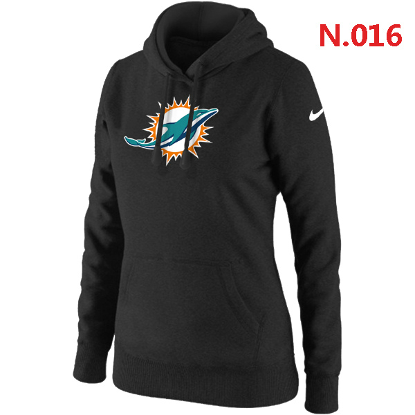 NFL Miami Dolphins Black Hoodie for Women