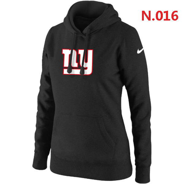 NFL New York Giants Black Color Hoodie for Women