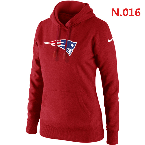 NFL New England Patriots Red Color Hoodie for Women