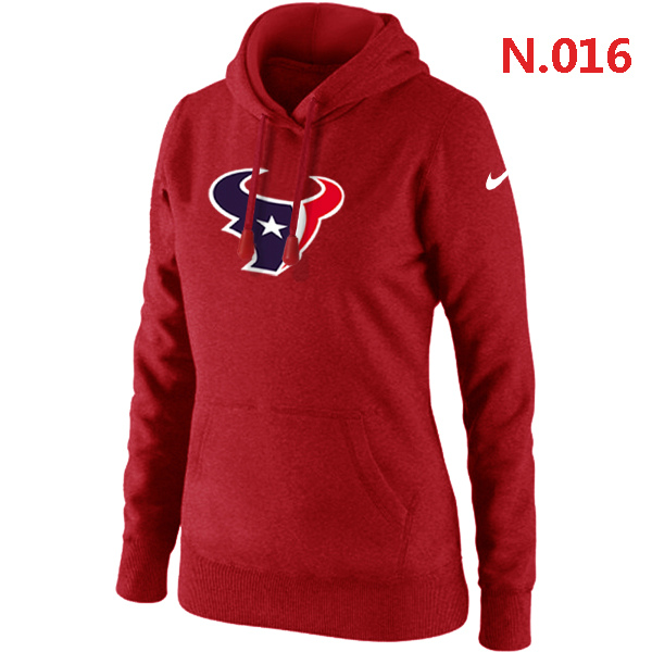 NFL Houstan Texans Red Hoodie for Women