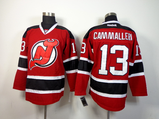 NHL New Jersey Devils #13 Cammalleri Red Jersey