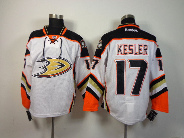 NHL Anaheim Ducks #17 Kesler White Jersey