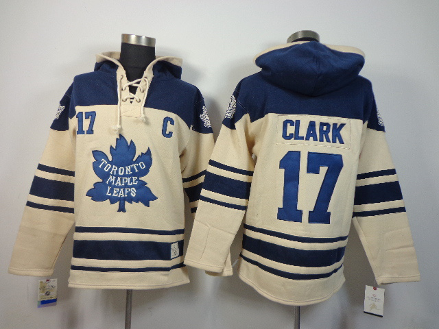NHL Toronto Maple Leafs #17 Clark Cream Hoodie