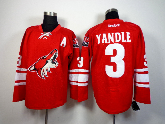 NHL Phoenix Coyotes #3 Yandle Red Jersey