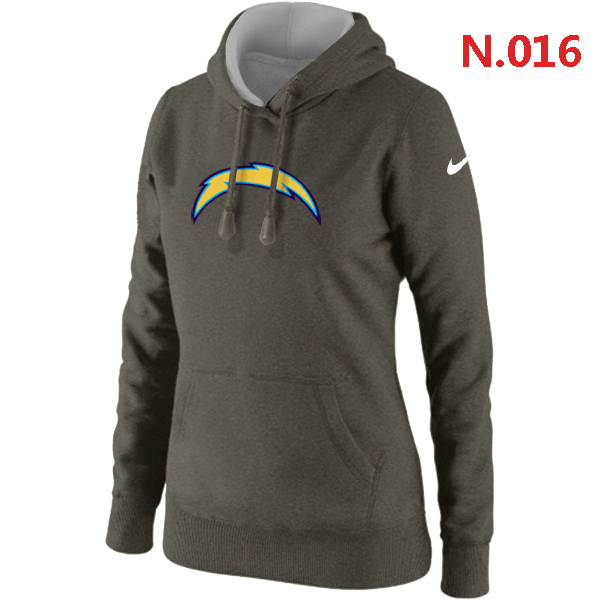 NFL San Diego Chargers D.Grey Hoodie for Women