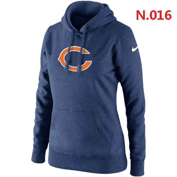 NFL Chicago Bears Dark Blue Hoodie for Women