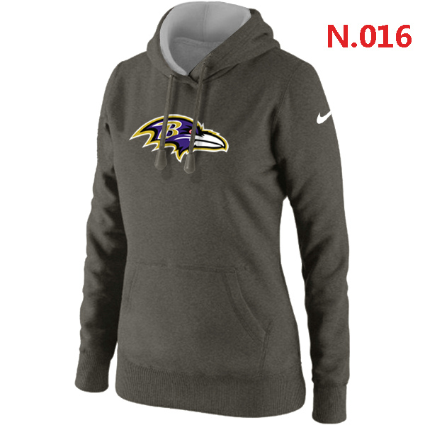 NFL  Baltimore Ravens Women Hoodie D.Grey 1