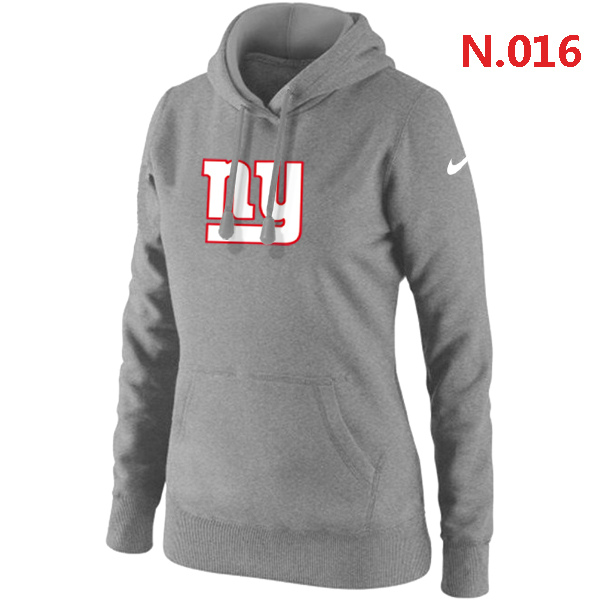 NFL New York Giants Light Grey Hoodie for Women